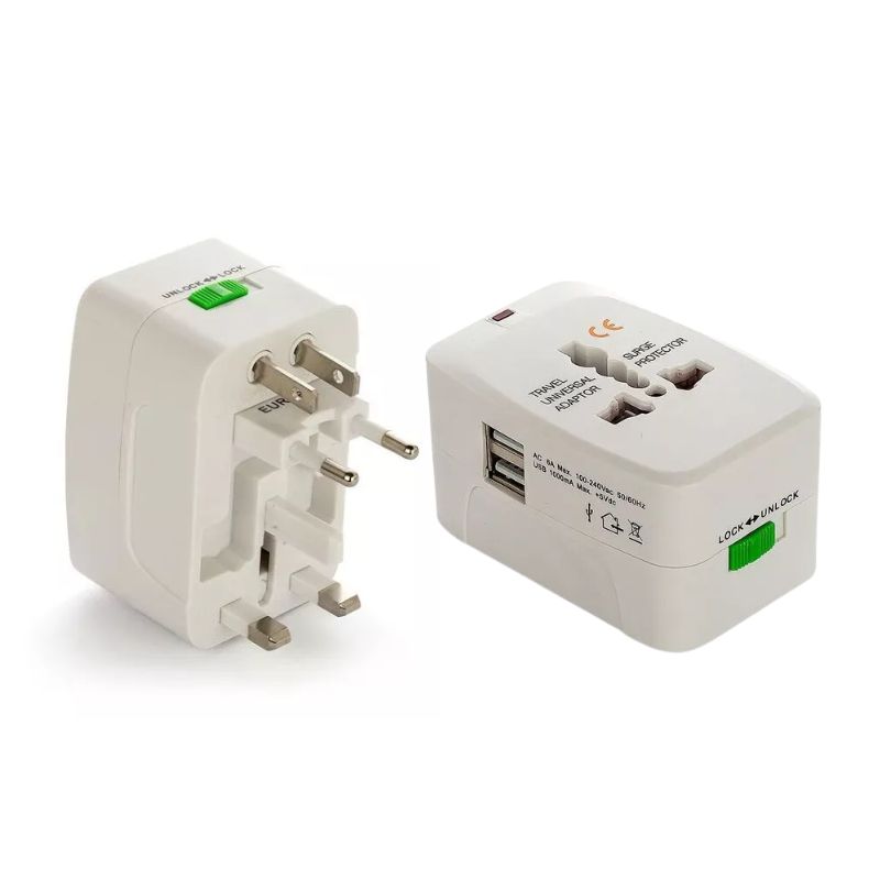 Foto extra 2 do produto Adaptador Universal Tomada Para Viagem Com Porta USB