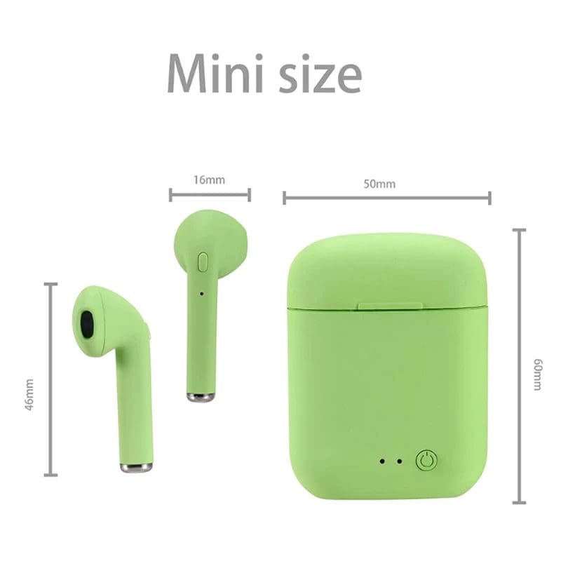 Foto extra 4 do produto Fone de Ouvido Sem Fio Mini Inpods i12 Bluetooth com Microfone Colorido Fosco
