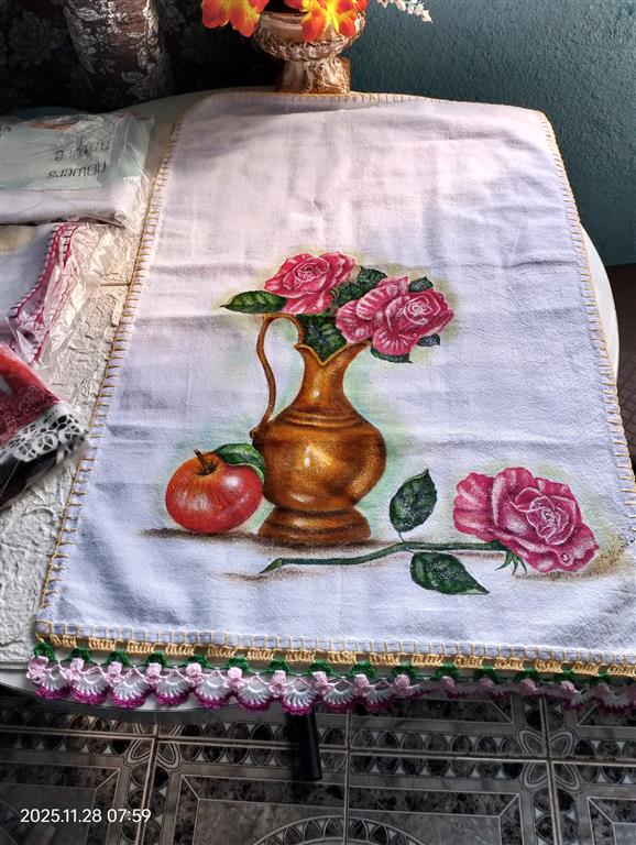 Foto extra 4 do produto Pano de Prato Jarro Dourado