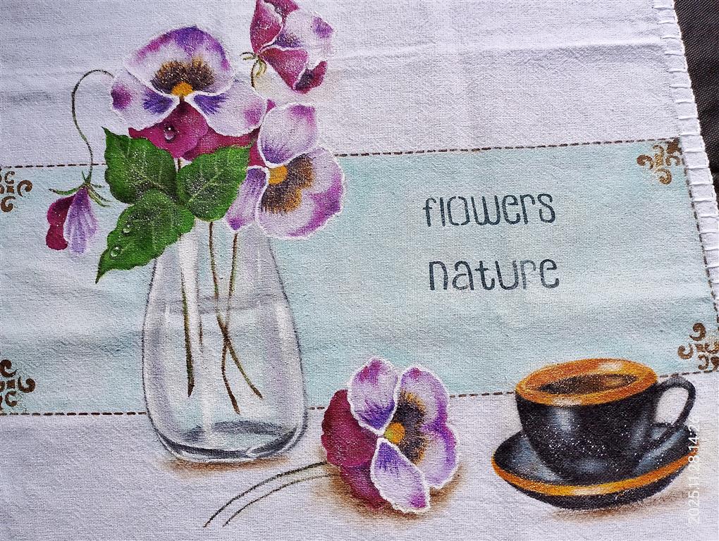 Foto extra 1 do produto Pano de Prato Flowers Nature