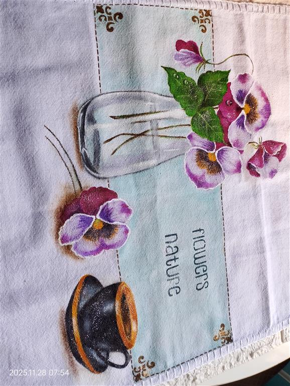 Foto extra 3 do produto Pano de Prato Flowers Nature